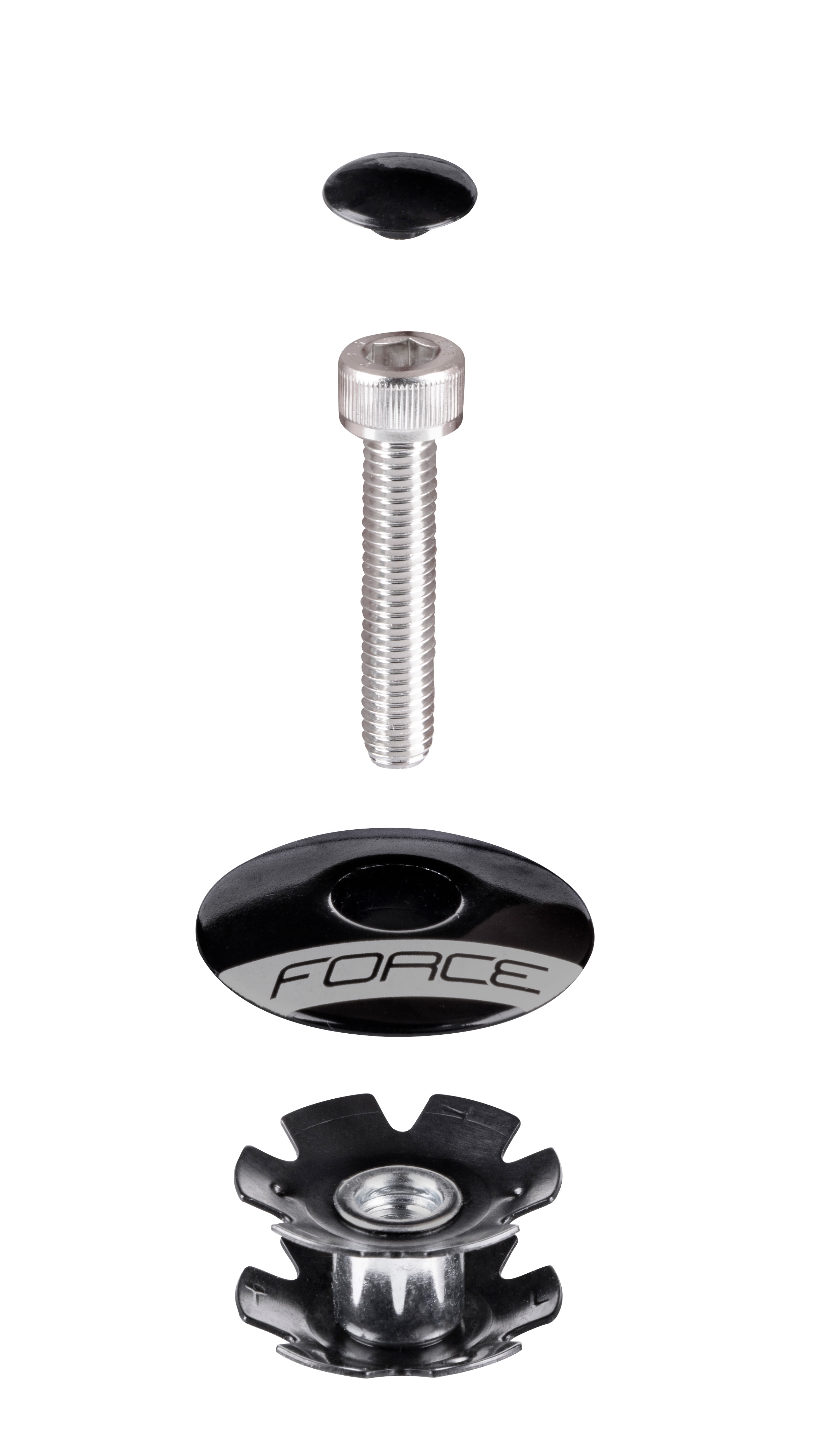 šaraf FORCE za AHEAD 1 1/8'' Al, crna complete
