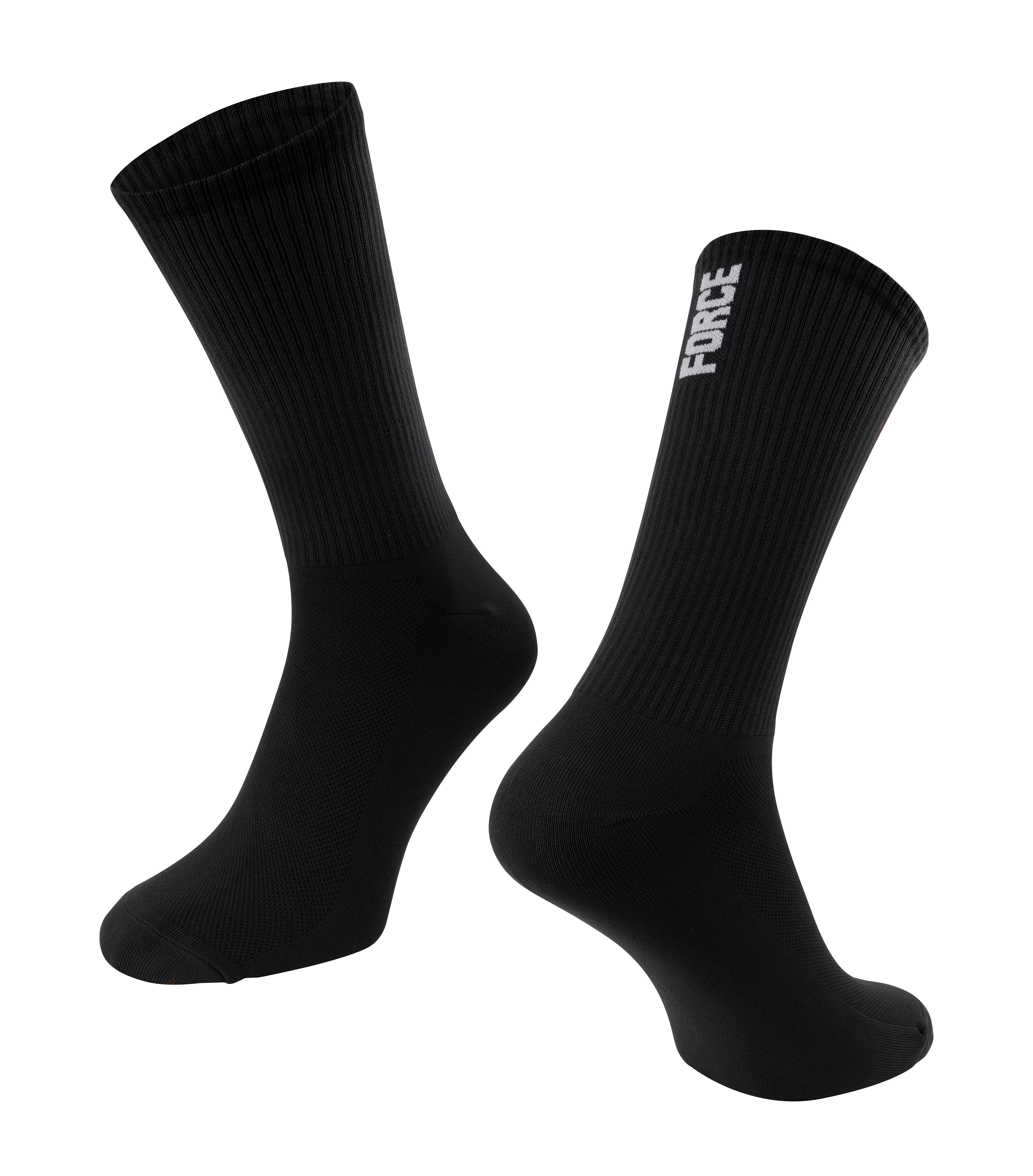 čarape FORCE LONGER, crna L-XL/42-46