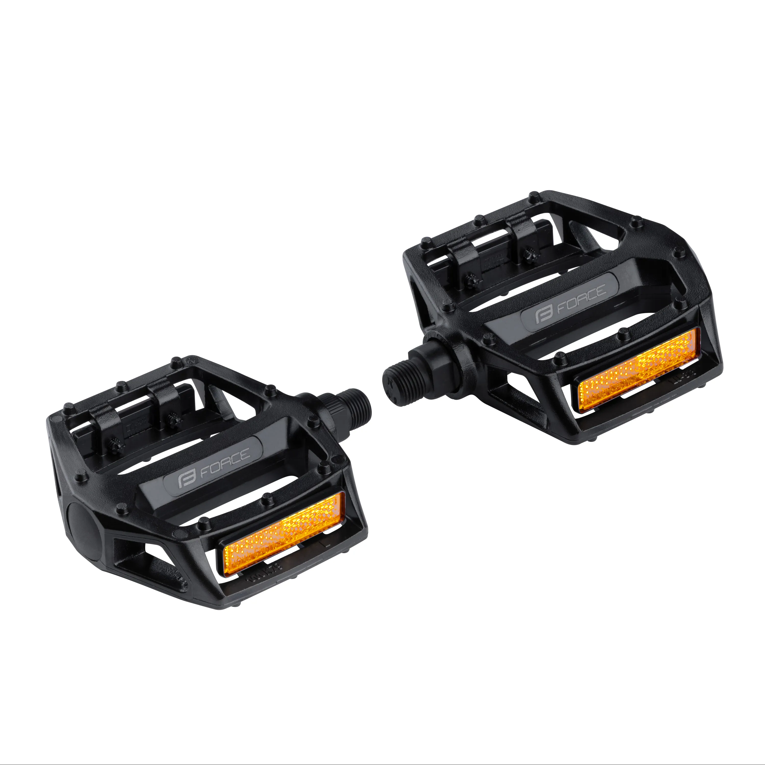 pedale FORCE RELISH Al ball bearings, crne