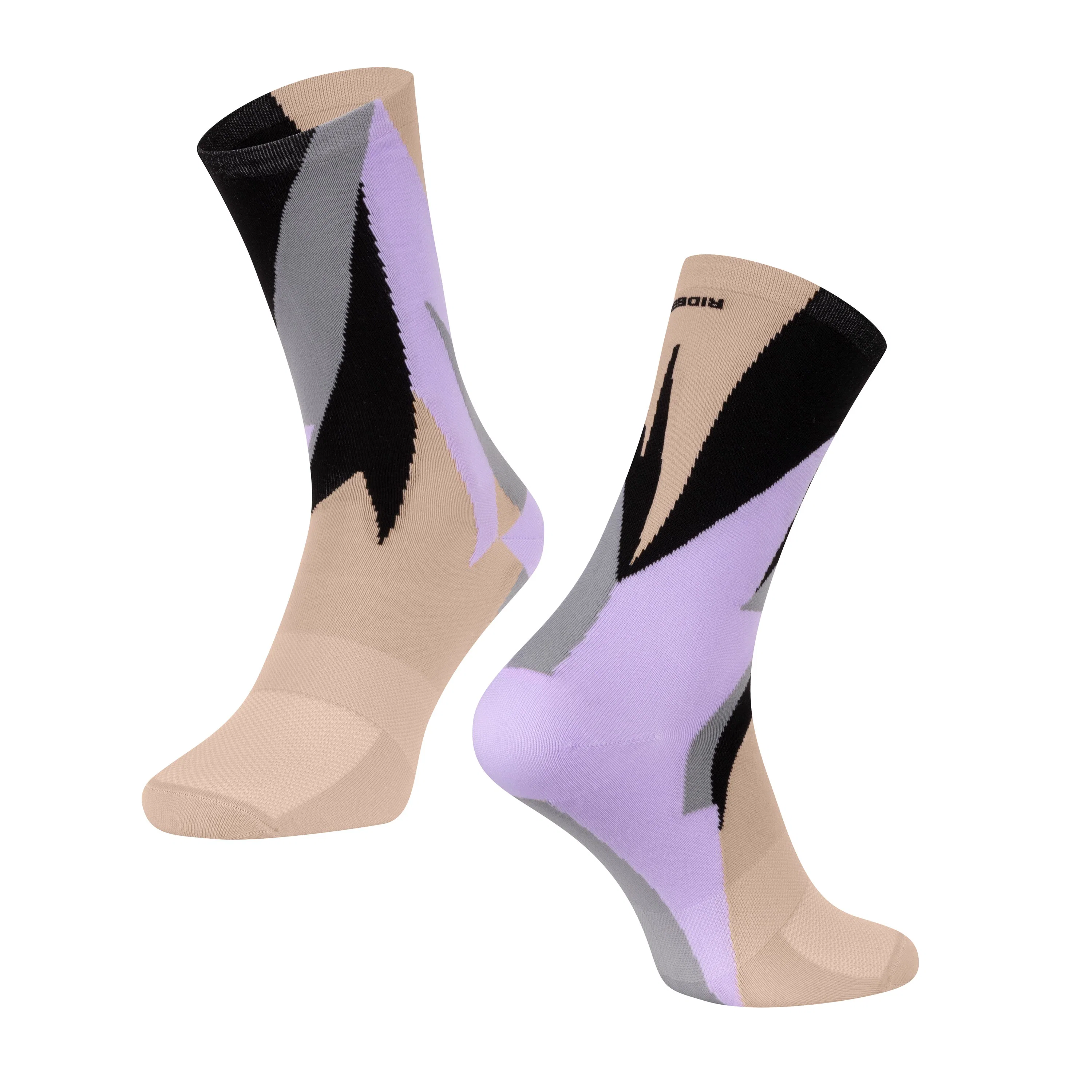 Socks FORCE FREERIDE, crème-pink-gray L-XL/42-46
