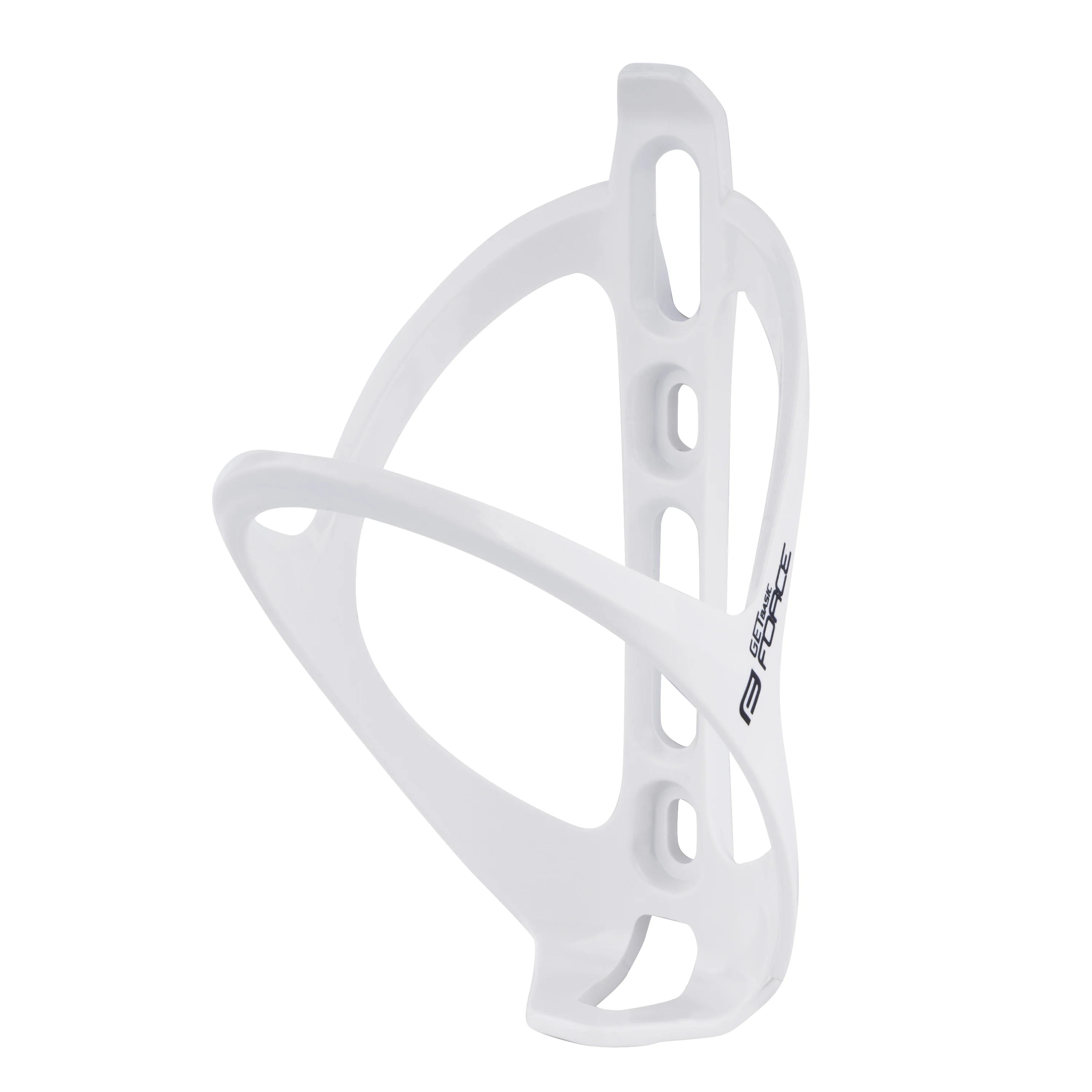 bottle cage FORCE GET BASIC, plastic, white-black